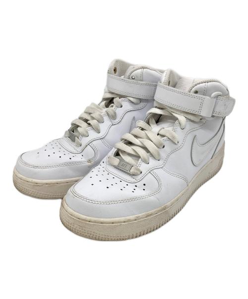 NIKE（ナイキ）NIKE (ナイキ) WMNS AIR FORCE 1 '07 MID ホワイト サイズ:US8の古着・服飾アイテム