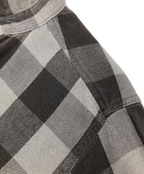 DEER CREEK（ディアークリーク）DEER CREEK (ディアークリーク) ［古着］ブロックチェックネルシャツ ブラック×グレー サイズ:Lの古着・服飾アイテム
