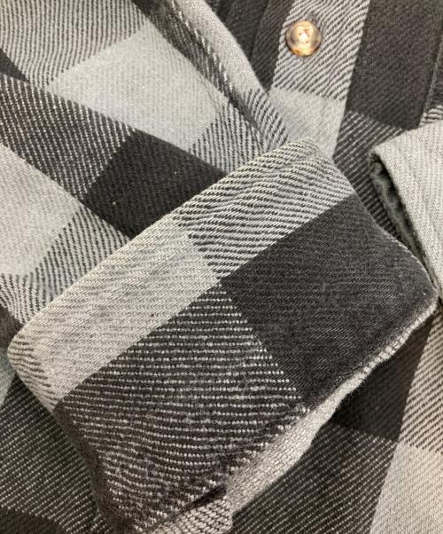 DEER CREEK（ディアークリーク）DEER CREEK (ディアークリーク) ［古着］ブロックチェックネルシャツ ブラック×グレー サイズ:Lの古着・服飾アイテム