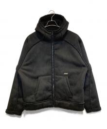PALACE（パレス）の古着「Sherpa Suede Hooded Jacket」｜ブラック