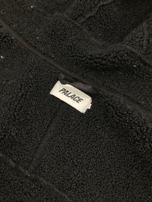 PALACE（パレス）PALACE (パレス) Sherpa Suede Hooded Jacket ブラック サイズ:Mの古着・服飾アイテム