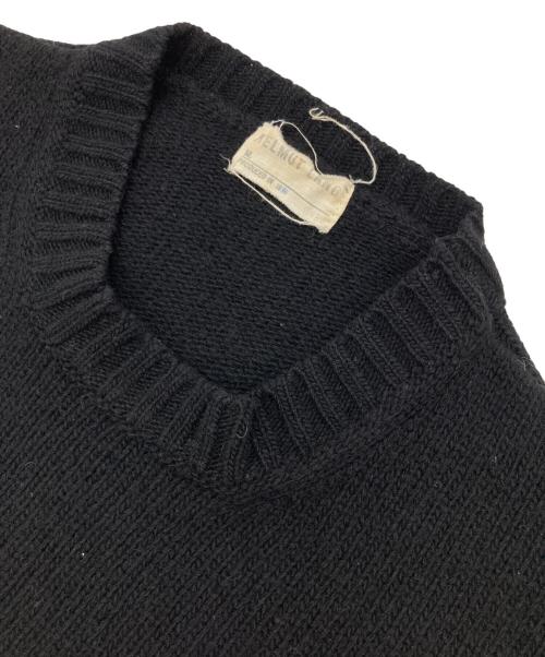 HELMUT LANG（ヘルムートラング）HELMUT LANG (ヘルムートラング) クルーネックウールニット ブラック サイズ:Sの古着・服飾アイテム