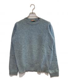 PRADA SPORTS（プラダスポーツ）の古着「エルボーパッチニット」｜ブルー