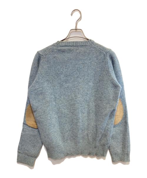 PRADA SPORTS（プラダスポーツ）PRADA SPORTS (プラダスポーツ) エルボーパッチニット ブルー サイズ:50の古着・服飾アイテム