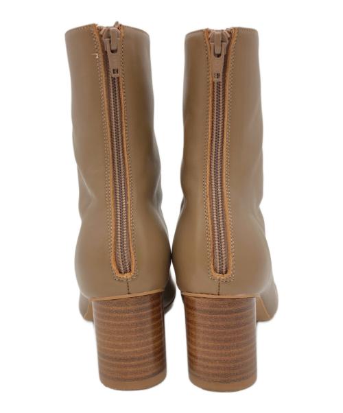 SLOBE IENA（スローブ イエナ）SLOBE IENA (スローブ イエナ) スクエアトゥショートブーツ ベージュ サイズ:24の古着・服飾アイテム