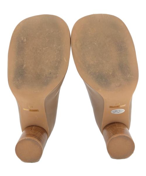 SLOBE IENA（スローブ イエナ）SLOBE IENA (スローブ イエナ) スクエアトゥショートブーツ ベージュ サイズ:24の古着・服飾アイテム