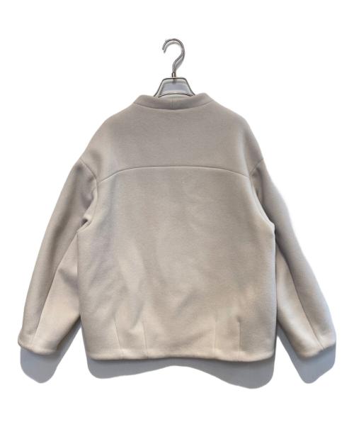 Noble（ノーブル）Noble (ノーブル) MTRレイズドネックジップコート ホワイト サイズ:38 未使用品の古着・服飾アイテム
