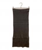 Nobleノーブル）の古着「リブニットタイトスカート」｜グレー