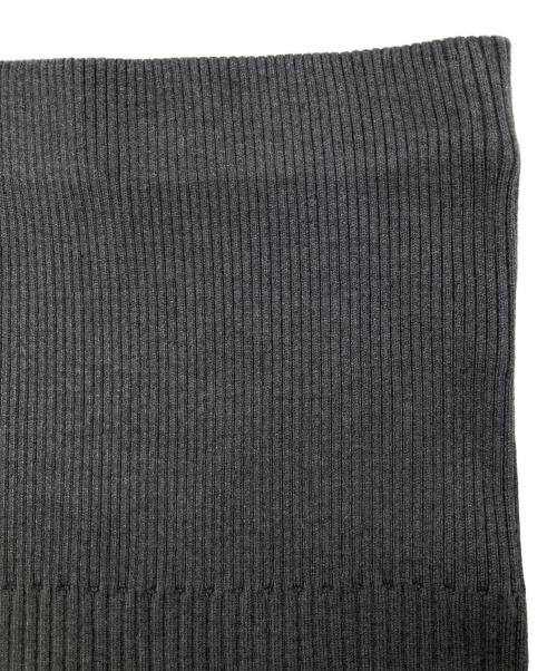 Noble（ノーブル）Noble (ノーブル) リブニットタイトスカート グレー サイズ:F 未使用品の古着・服飾アイテム