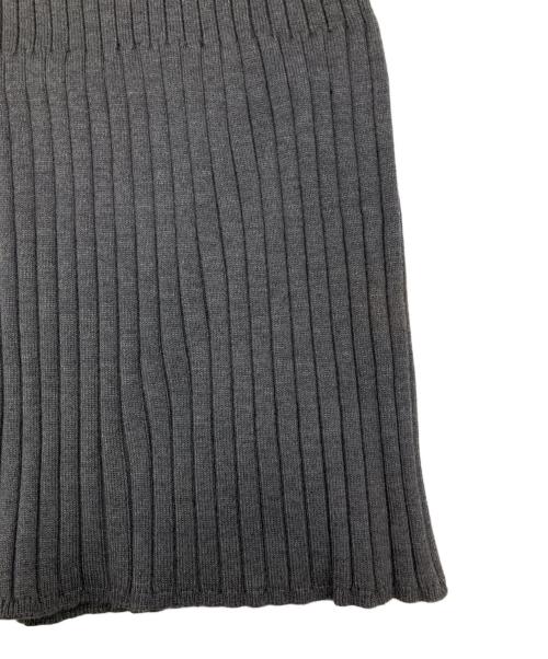 Noble（ノーブル）Noble (ノーブル) リブニットタイトスカート グレー サイズ:F 未使用品の古着・服飾アイテム
