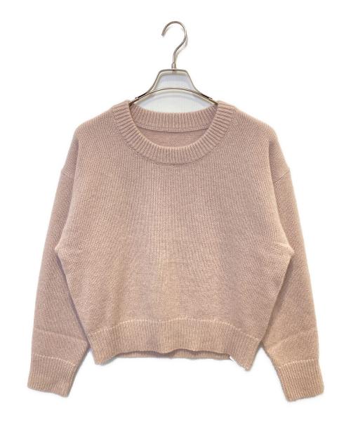 Noble（ノーブル）Noble (ノーブル) YAKクルーネックプルオーバー ピンク サイズ:F 未使用品の古着・服飾アイテム