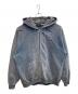 X-LARGE（エクストララージ）の古着「PIGMENT DYED EMBOSS LOGO ZIP HOODED SWEAT」｜ブルー