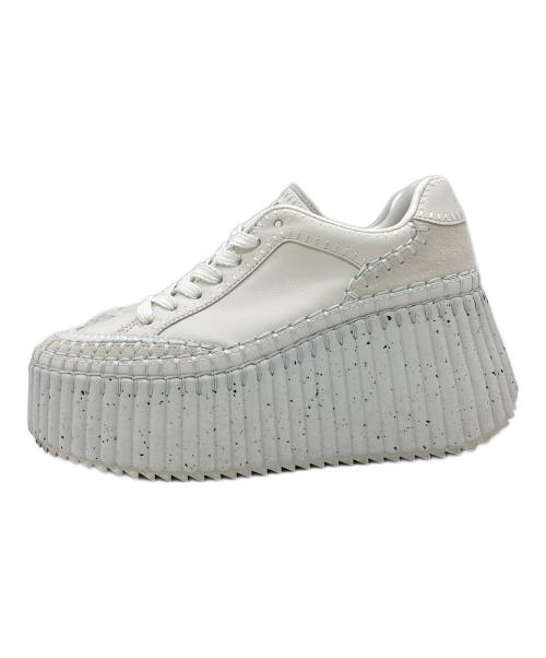 Chloe（クロエ）Chloe (クロエ) NAMAウェッジスニーカー ホワイト サイズ:37の古着・服飾アイテム