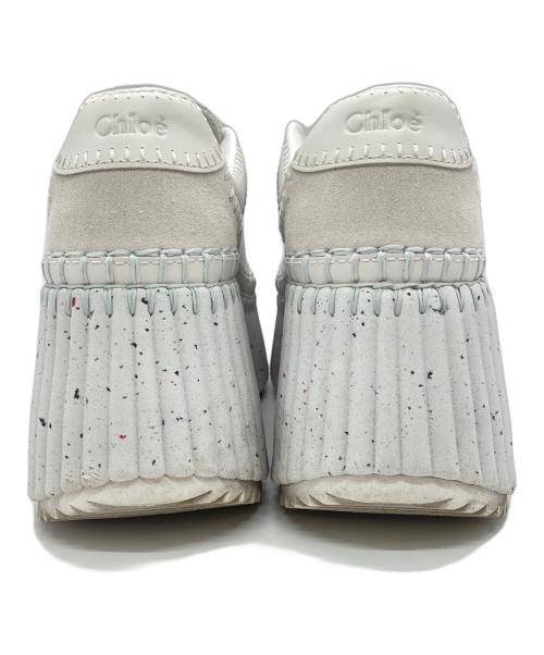 Chloe（クロエ）Chloe (クロエ) NAMAウェッジスニーカー ホワイト サイズ:37の古着・服飾アイテム