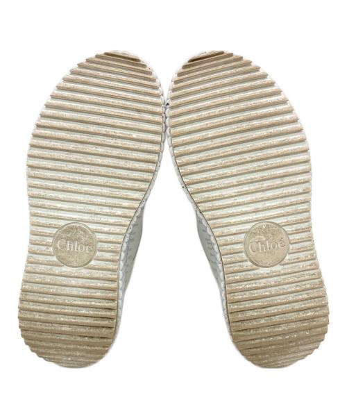 Chloe（クロエ）Chloe (クロエ) NAMAウェッジスニーカー ホワイト サイズ:37の古着・服飾アイテム