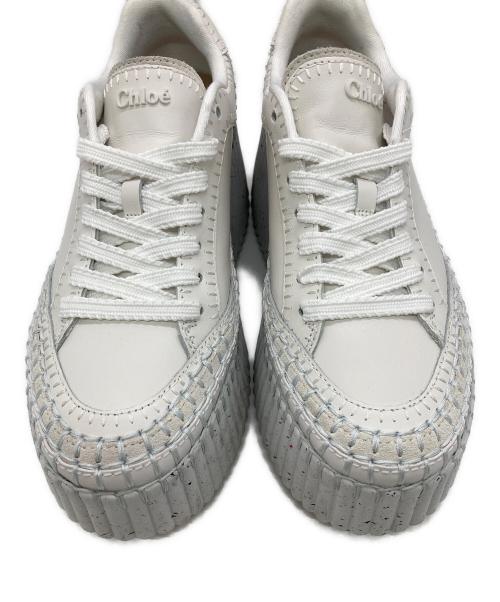 Chloe（クロエ）Chloe (クロエ) NAMAウェッジスニーカー ホワイト サイズ:37の古着・服飾アイテム