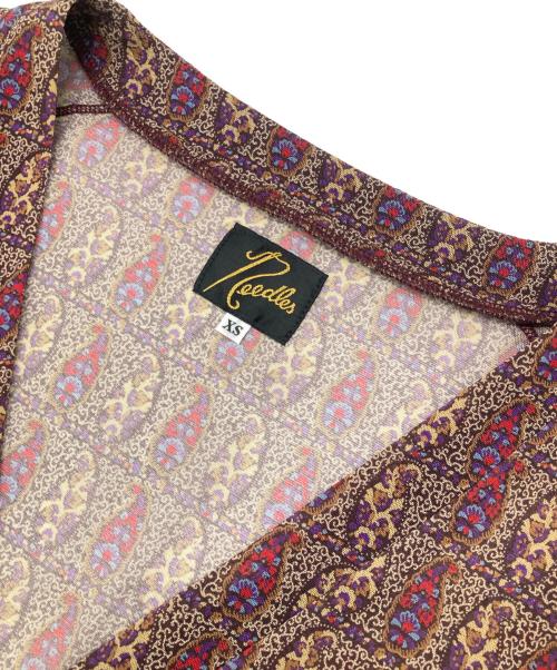 Needles（ニードルズ）Needles (ニードルズ) V Neck Cardigan ブラウン サイズ:XSの古着・服飾アイテム