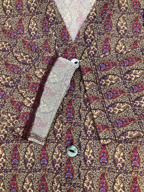 Needles（ニードルズ）Needles (ニードルズ) V Neck Cardigan ブラウン サイズ:XSの古着・服飾アイテム