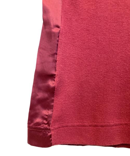 DRIES VAN NOTEN（ドリスヴァンノッテン）DRIES VAN NOTEN (ドリスヴァンノッテン) 異素材ドッキングカットソー レッド サイズ:不明の古着・服飾アイテム