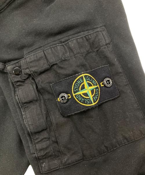 STONE ISLAND（ストーンアイランド）STONE ISLAND (ストーンアイランド) COTTON FLEECE ブラック サイズ:Sの古着・服飾アイテム