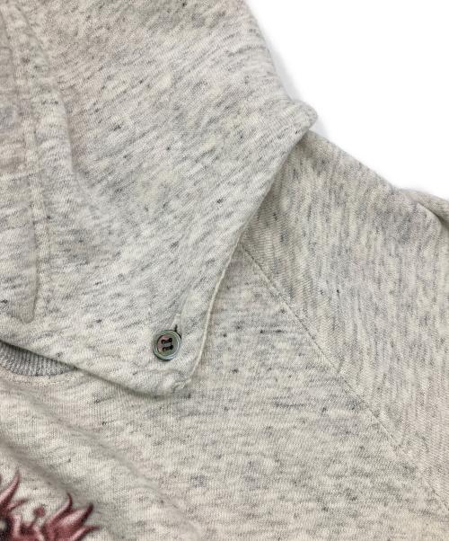 Fake As Flowers（フェイク アス フラワーズ）Fake As Flowers (フェイク アス フラワーズ) Raglan Sleeve Hoodie グレー サイズ:2の古着・服飾アイテム