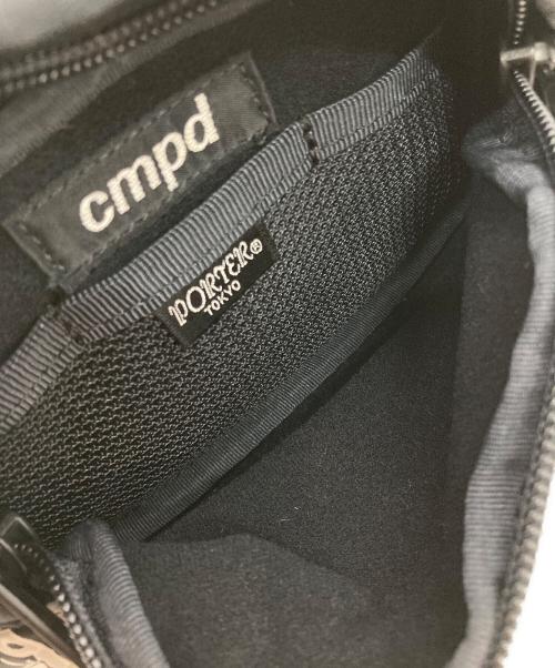PORTER（ポーター）PORTER (ポーター) cmpd (シーエムピーディー) ウエストポーチ ブラックの古着・服飾アイテム