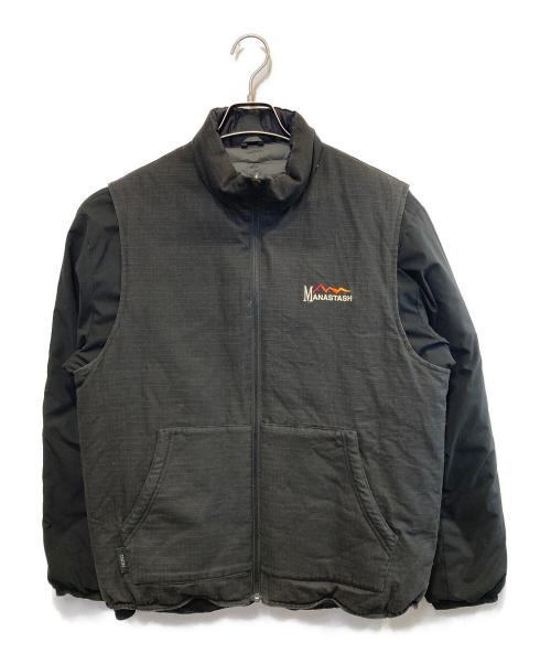 Manastash（マナスタッシュ）Manastash (マナスタッシュ) TAION (タイオン) 12WAY DOWN JACK ブラック サイズ:Mの古着・服飾アイテム