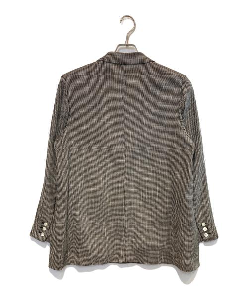 FRAY ID（フレイ アイディー）FRAY ID (フレイ アイディー) サイドベンツカラミシングルジャケット ブラック×ホワイト 未使用品の古着・服飾アイテム