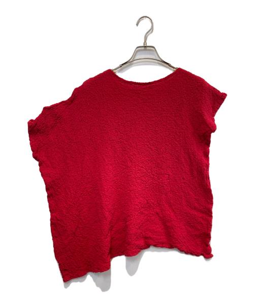 me ISSEY MIYAKE（ミーイッセイ ミヤケ）me ISSEY MIYAKE (ミーイッセイ ミヤケ) カリフラワーブラウス レッド サイズ:Freeの古着・服飾アイテム