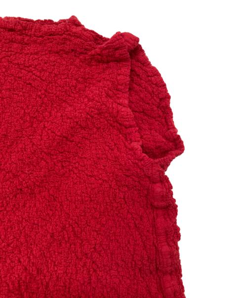 me ISSEY MIYAKE（ミーイッセイ ミヤケ）me ISSEY MIYAKE (ミーイッセイ ミヤケ) カリフラワーブラウス レッド サイズ:Freeの古着・服飾アイテム