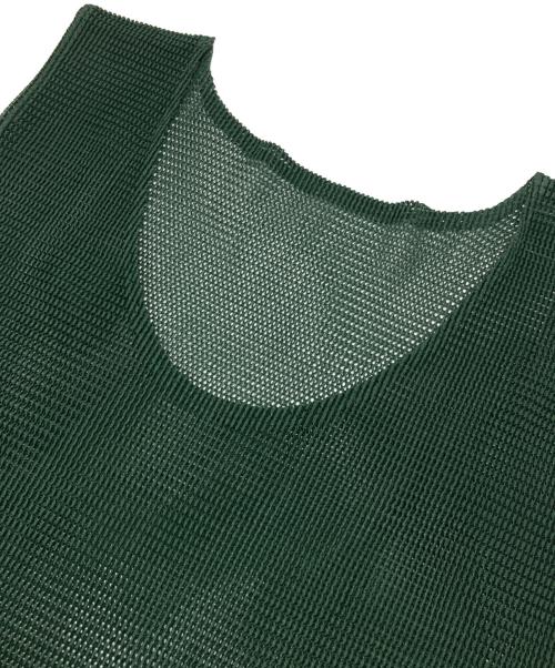 PLEATS PLEASE（プリーツプリーズ）PLEATS PLEASE (プリーツプリーズ) ノースリーブカットソー グリーン サイズ:3の古着・服飾アイテム