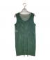PLEATS PLEASE (プリーツプリーズ) ノースリーブカットソー グリーン サイズ:3：10000円