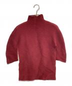 me ISSEY MIYAKEミーイッセイ ミヤケ）の古着「プリーツカットソー」｜レッド