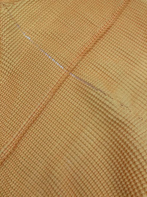 me ISSEY MIYAKE（ミーイッセイ ミヤケ）me ISSEY MIYAKE (ミーイッセイ ミヤケ) プリーツシャツ イエロー サイズ:FREEの古着・服飾アイテム