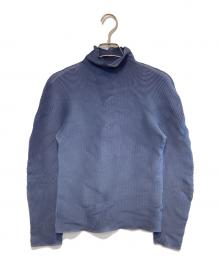 me ISSEY MIYAKE（ミーイッセイ ミヤケ）の古着「プリーツハイネックカットソー」｜グレー