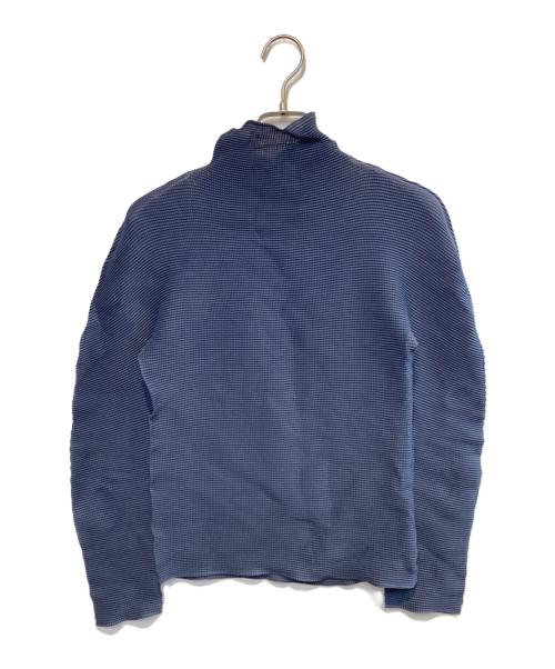 me ISSEY MIYAKE（ミーイッセイ ミヤケ）me ISSEY MIYAKE (ミーイッセイ ミヤケ) プリーツハイネックカットソー グレー サイズ:Freeの古着・服飾アイテム