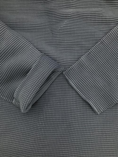 me ISSEY MIYAKE（ミーイッセイ ミヤケ）me ISSEY MIYAKE (ミーイッセイ ミヤケ) プリーツハイネックカットソー グレー サイズ:Freeの古着・服飾アイテム