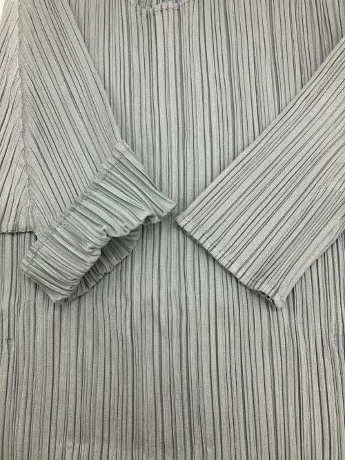 PLEATS PLEASE（プリーツプリーズ）PLEATS PLEASE (プリーツプリーズ) プリーツカットソー ブルー サイズ:3の古着・服飾アイテム