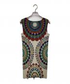 PLEATS PLEASEプリーツプリーズ）の古着「プリーツチュニック」｜グレー×ブラウン