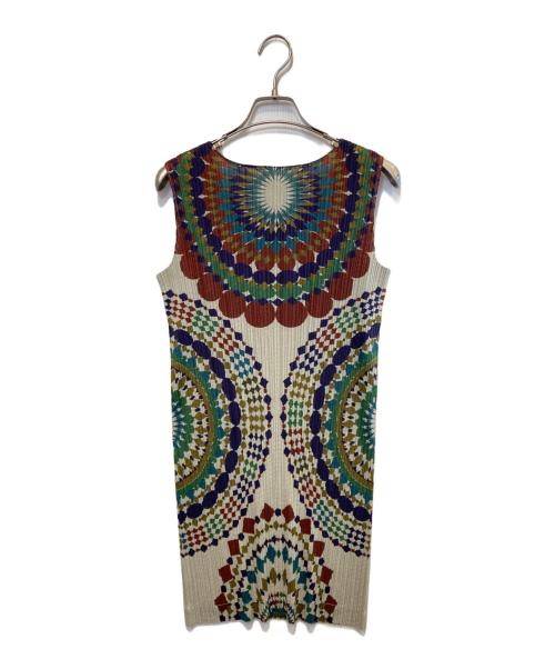 PLEATS PLEASE（プリーツプリーズ）PLEATS PLEASE (プリーツプリーズ) プリーツチュニック グレー×ブラウン サイズ:3の古着・服飾アイテム