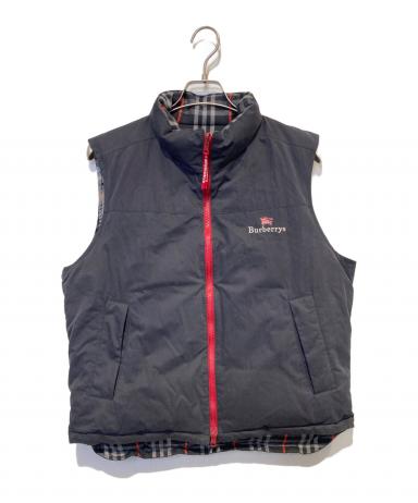 中古・古着通販】BURBERRY (バーバリー) リバーシブル ダウンベスト