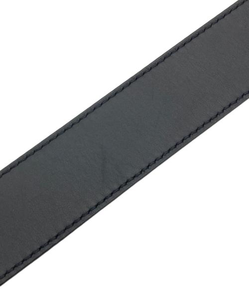 LOEWE（ロエベ）LOEWE (ロエベ) アナグラムロゴリバーシブルレザーベルト ブラック サイズ:115/46の古着・服飾アイテム