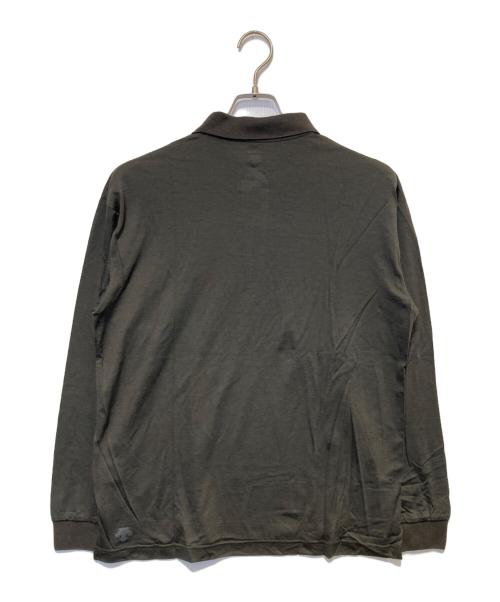 DESCENTE（デサント）DESCENTE (デサント) メリノウールL/Sポロシャツ チャコールグレー サイズ:Sの古着・服飾アイテム