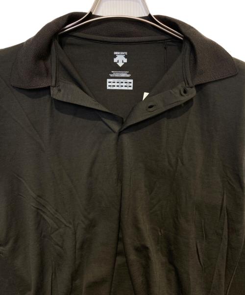 DESCENTE（デサント）DESCENTE (デサント) メリノウールL/Sポロシャツ チャコールグレー サイズ:Sの古着・服飾アイテム