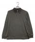DESCENTE（デサント）の古着「メリノウールL/Sポロシャツ」｜チャコールグレー