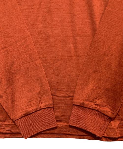 DESCENTE（デサント）DESCENTE (デサント) メリノウールL/Sポロシャツ ブラウン サイズ:Sの古着・服飾アイテム