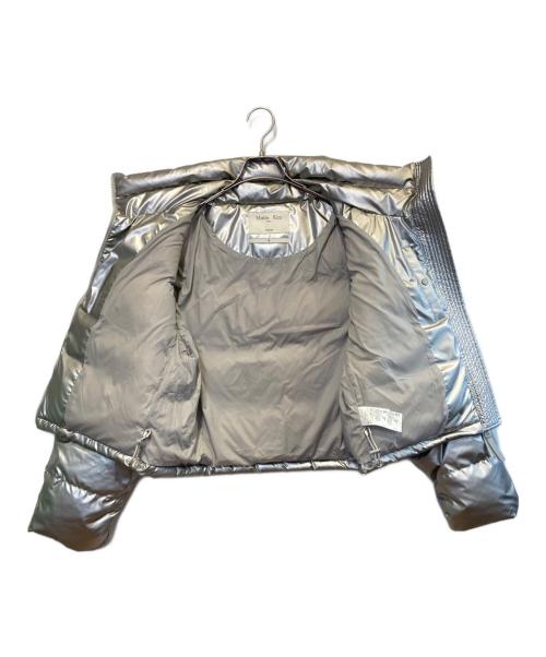 Matin Kim（マーティン・キム）Matin Kim (マーティン・キム) LOGO TAPING PUFFER DOWN JUMPER シルバー サイズ:Sの古着・服飾アイテム