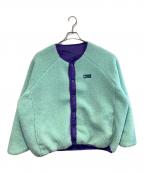 ）の古着「リバーシブルカーディガン」｜グリーン×パープル