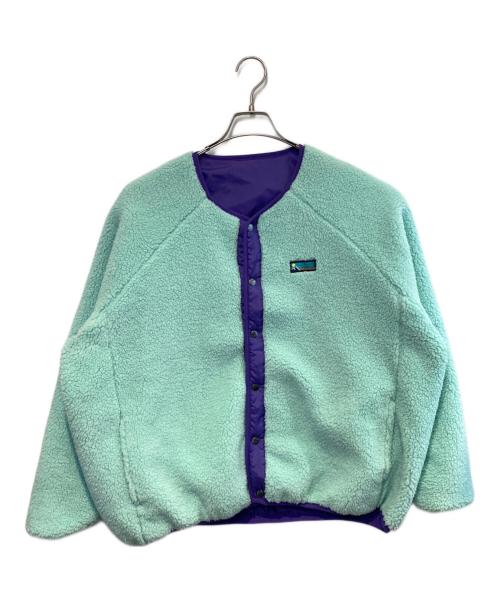 franklin climbing（フランクリンクライミング）franklin climbing (フランクリンクライミング) リバーシブルカーディガン グリーン×パープル サイズ:6の古着・服飾アイテム