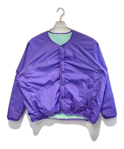 franklin climbing（フランクリンクライミング）franklin climbing (フランクリンクライミング) リバーシブルカーディガン グリーン×パープル サイズ:6の古着・服飾アイテム